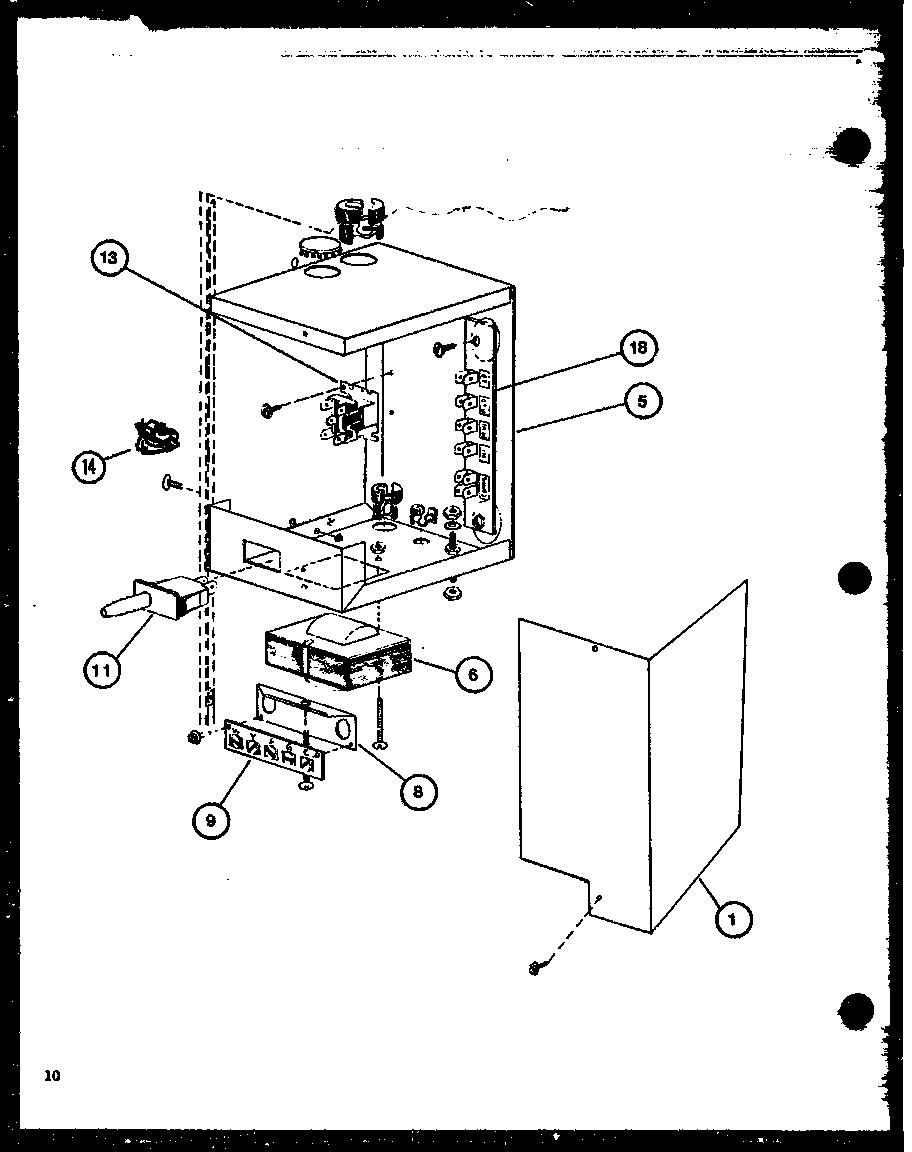 Amana GCE753/P9806107F control box diagram