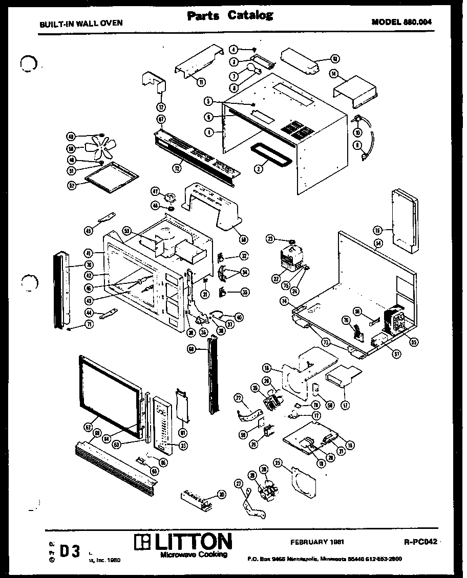 Amana 880.003 (880.004) diagram