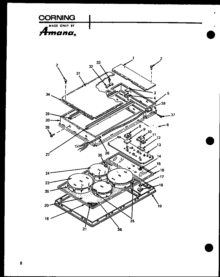 Amana AKC-1B/P85123-1S (akf-1b/p85125-1s) diagram