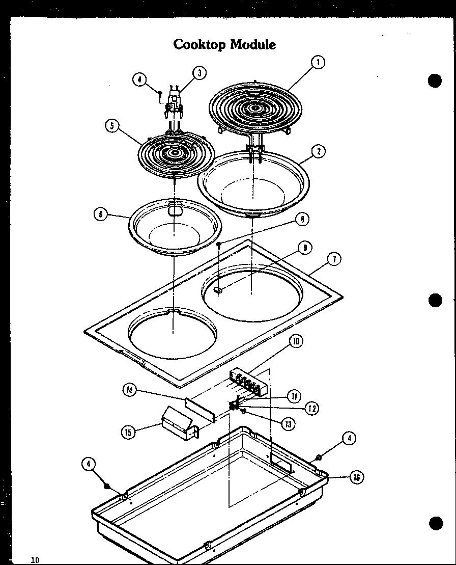 Amana AKD-1B/P85558-3S cooktop module (cc-1/p27271-1s) (cc-1/p27271-7s) diagram