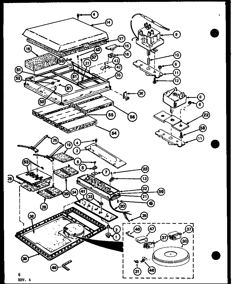 Amana AKC35D/P8575705S cooktops (akc30d/p8575702s) (akc30d/p8575704s) (akc30d/p8575706s) diagram