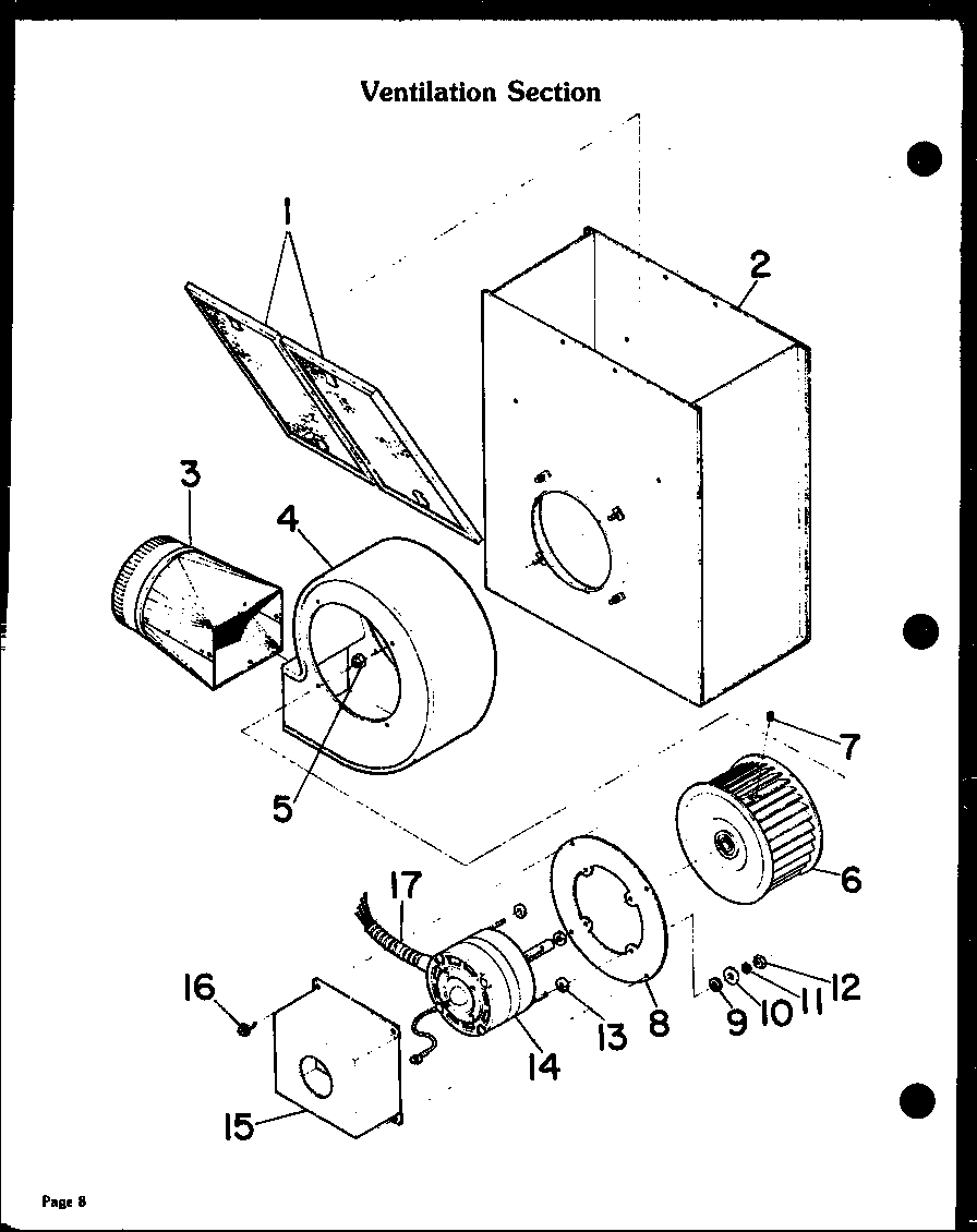 Modern Maid KET595 ventilation (ket595) (ket570) (ket700) diagram