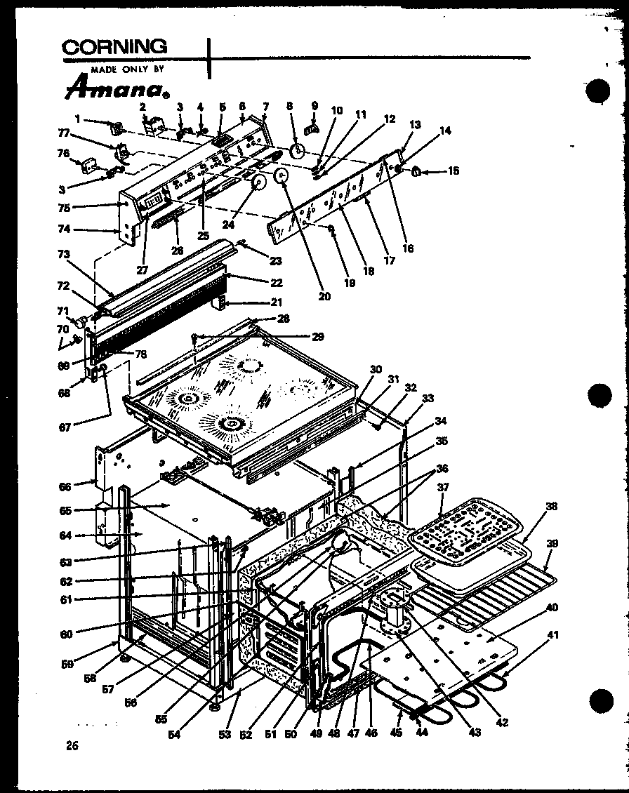 Amana ARC-2B/P85122-2S (arc-100b/p85122-3s) diagram