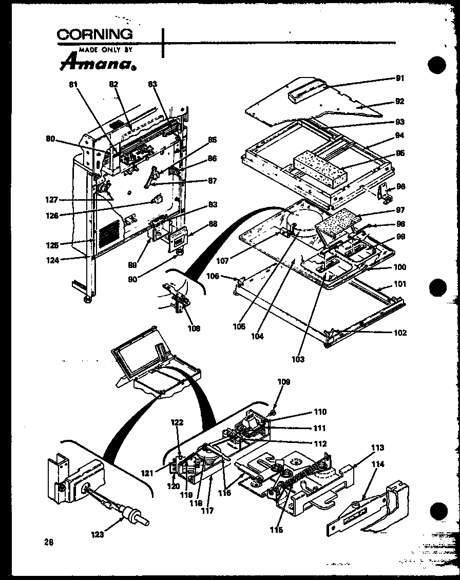 Amana ARC-2B/P85122-2S (arc-100b/p85122-3s) diagram