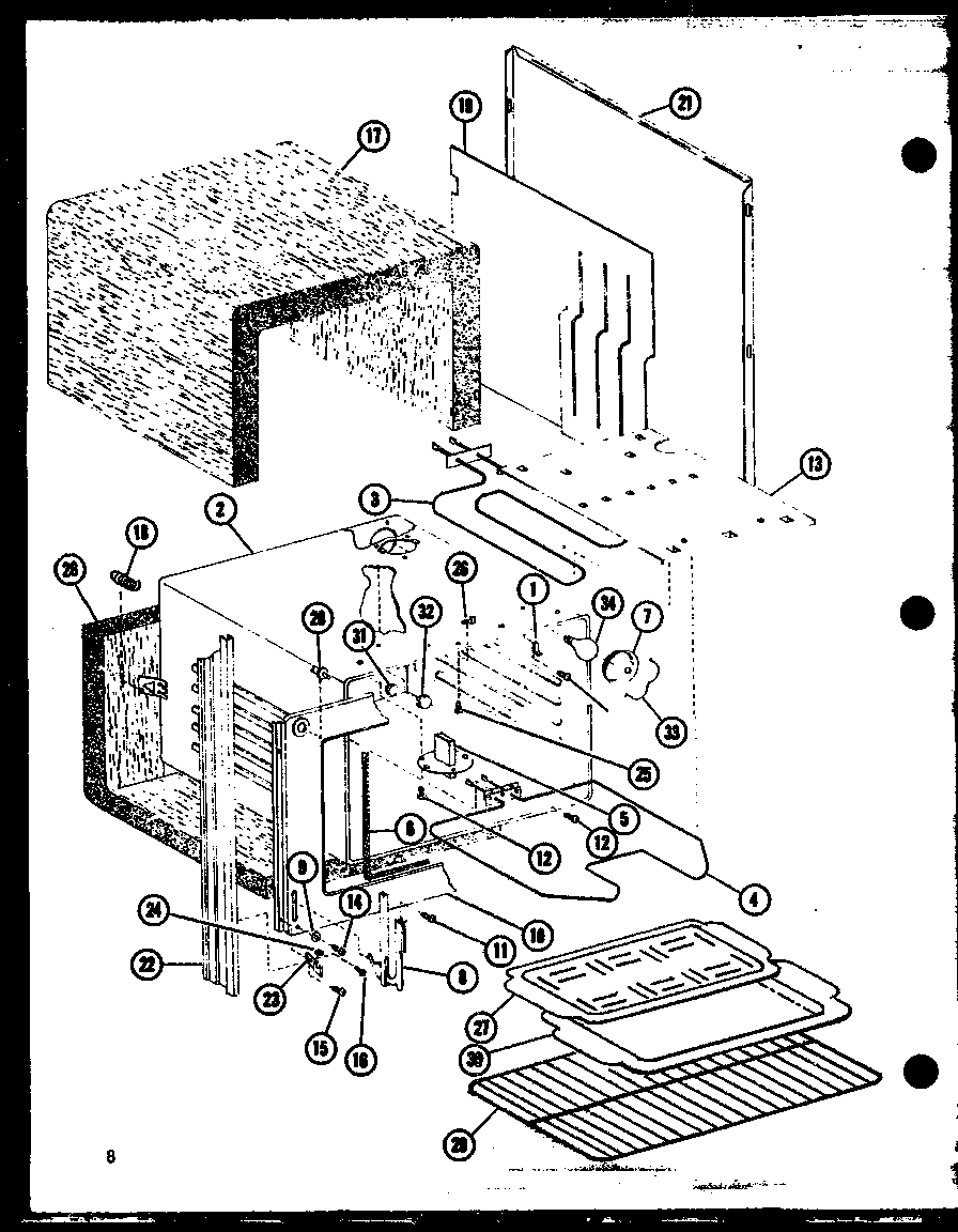 Amana ASR303-P852354S oven diagram