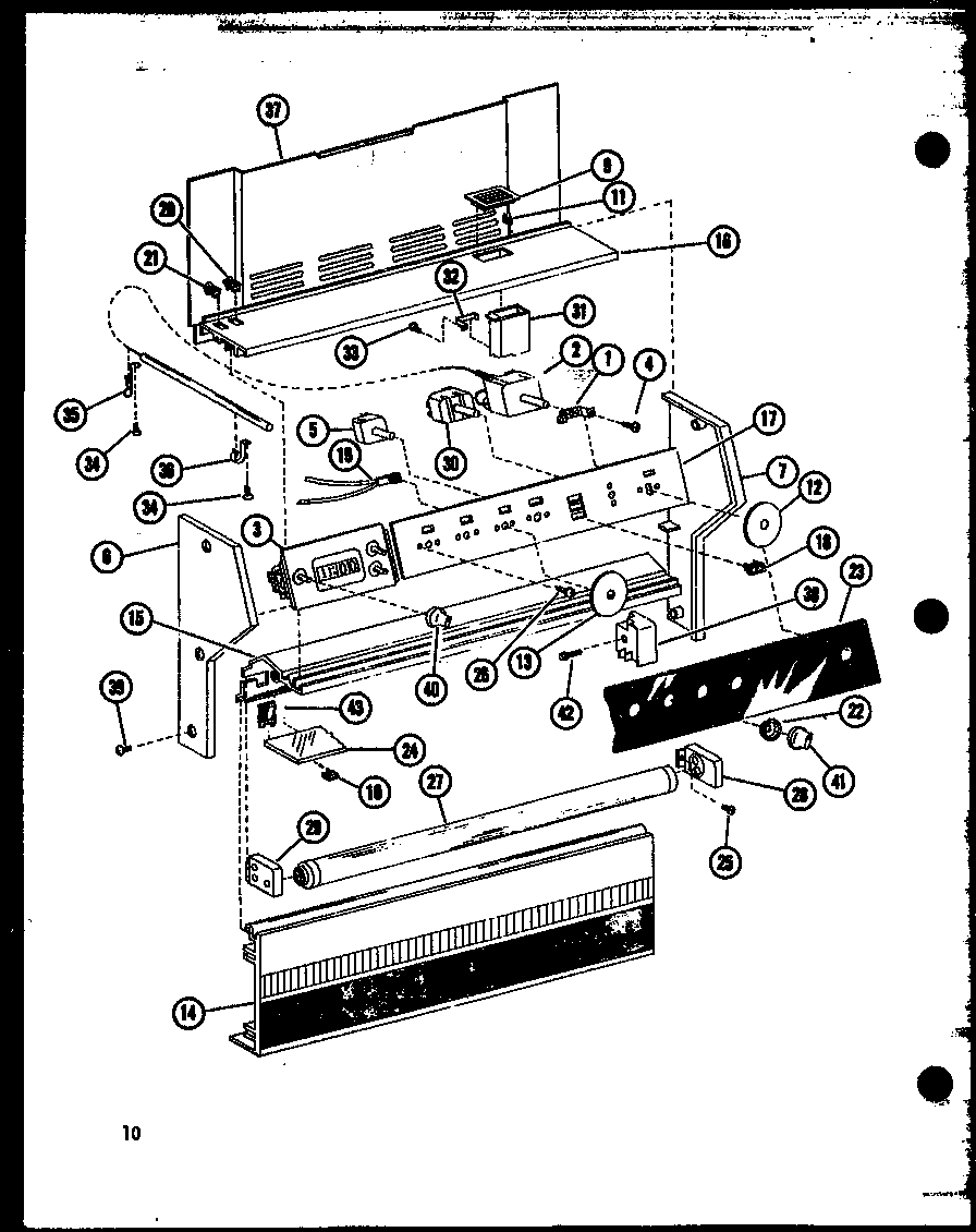 Amana ASR303-P852354S control diagram