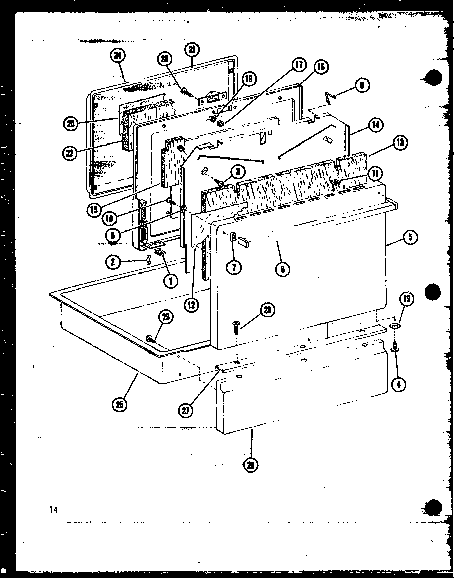 Amana ASR303-P852354S door 2 and drawer diagram