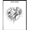 Amana GBE24AAOEPT/P1142415NW cabinet assembly diagram