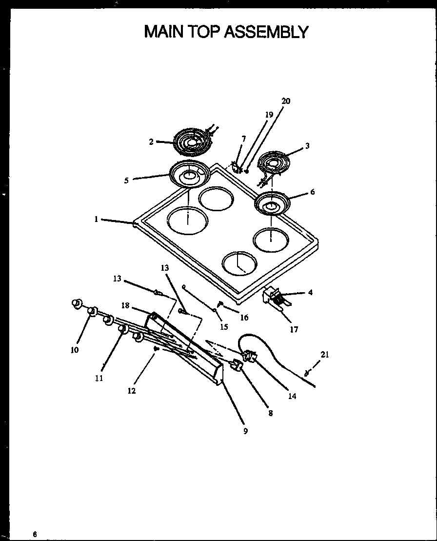 Amana GBE24AAOEPT/P1142415NW main top assembly diagram