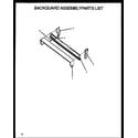 Amana GBE24AAOEPT/P1142415NW backguard assembly (gbe22aaoept/p1137994nw) (gbe24aaoept/p1142415nw) diagram