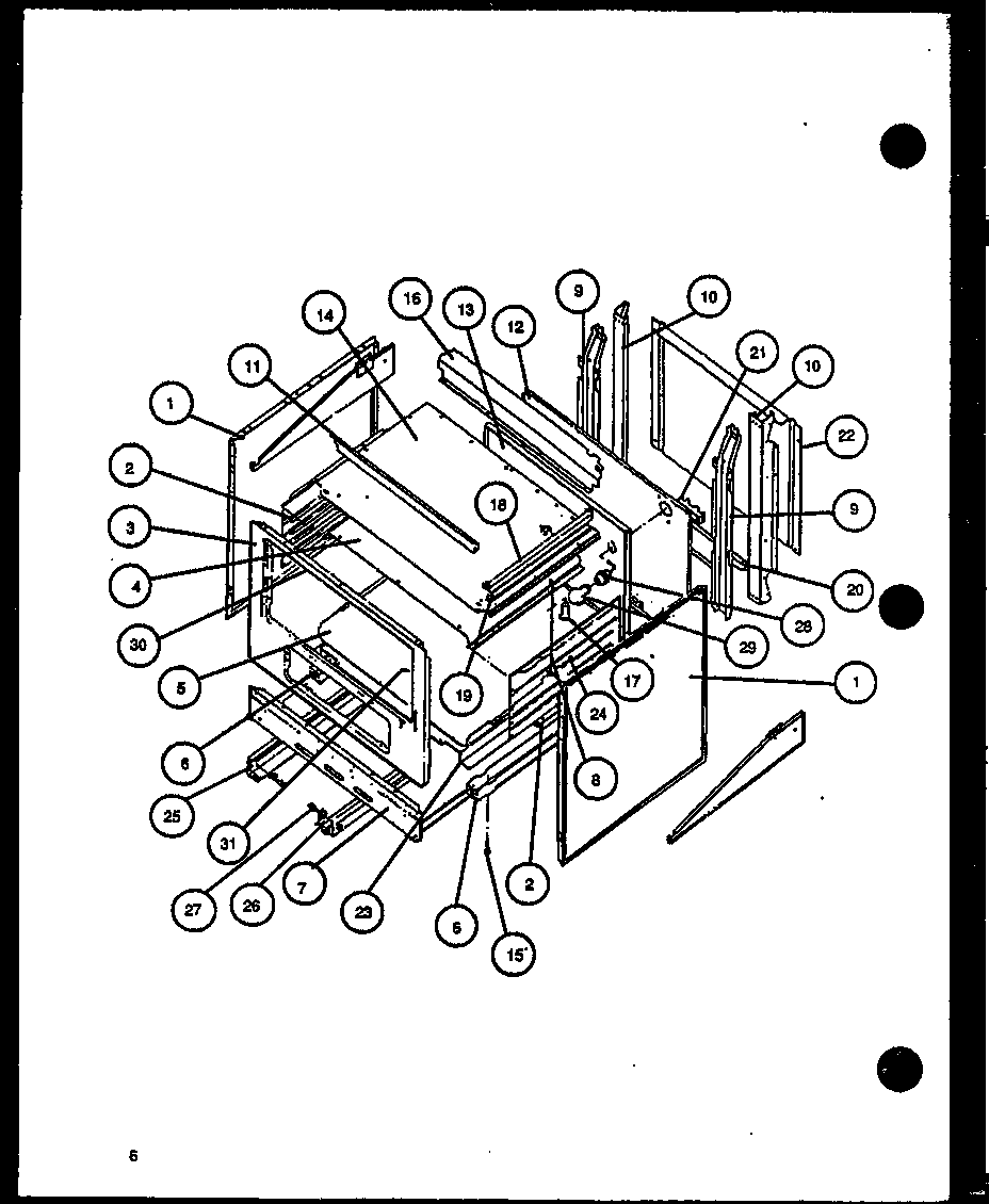 Amana CBE26DBL/P1137947NL main body diagram