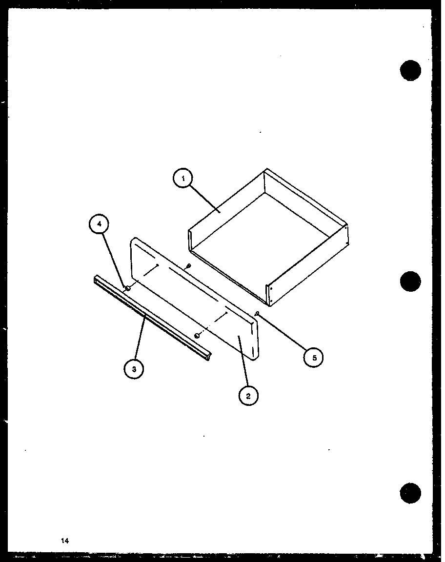 Amana CBE26DBL/P1137947NL drawer diagram