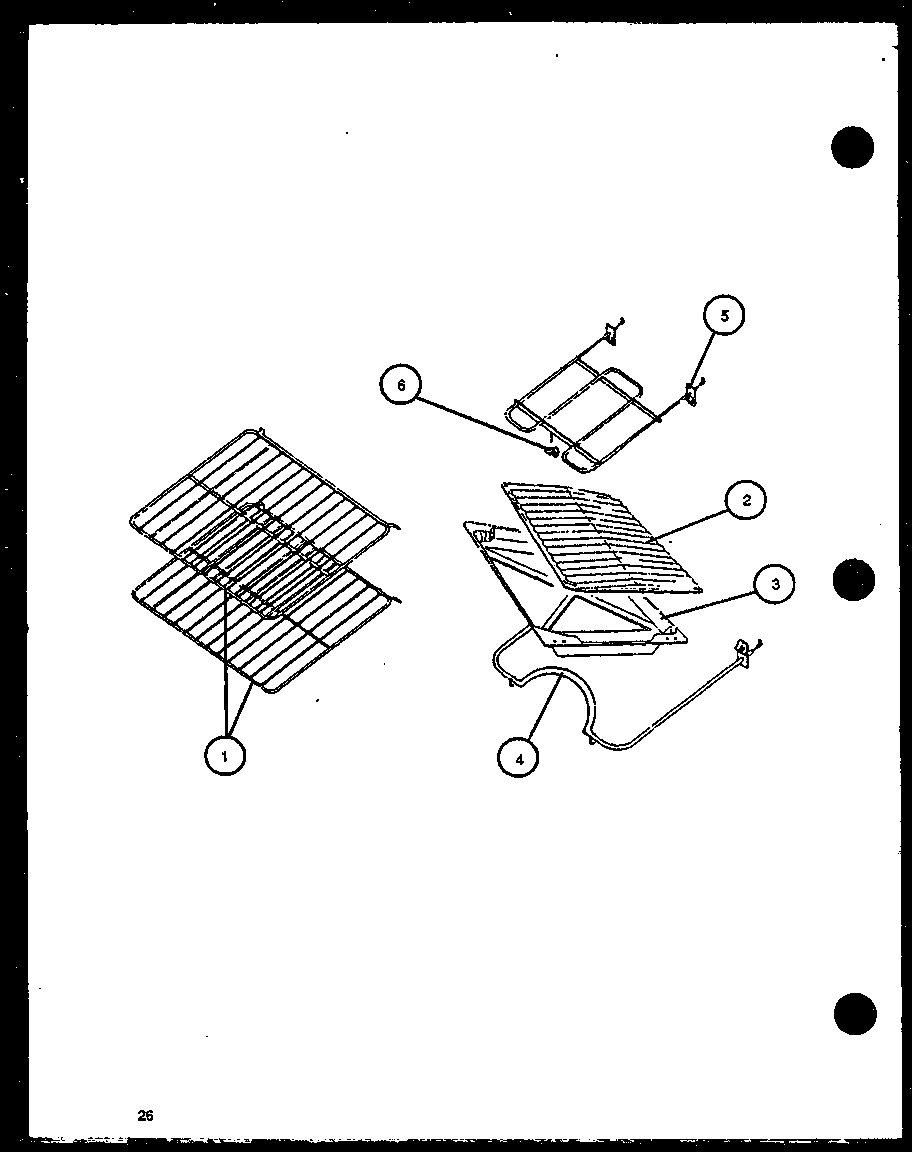 Amana CBE26DBL/P1137947NL element/rack diagram
