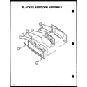 Amana SBE56FXW/P1137959NW black glass door assembly diagram