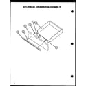 Amana SBE56FXW/P1137959NW storage drawer assembly diagram