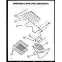 Amana SBE56FXW/P1137959NW upper and lower oven components diagram