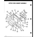 Amana SBE56FXW/P1137959NW upper oven cabinet assembly diagram