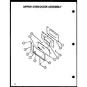 Amana SBE56FXW/P1137959NW upper oven door assembly diagram