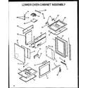 Modern Maid XST229/P1133266N lower oven cabinet assembly (fdu1862ww/p1131909) (fdu1862b/p1131908) diagram