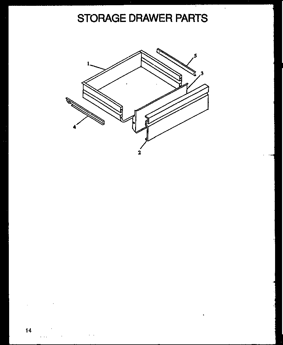 Modern Maid XST229/P1133266N storage drawer parts (fdu1862ww/p1131909) (fdu1862b/p1131908) diagram
