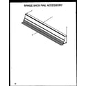 Modern Maid XST229/P1133266N range back rail accessory diagram