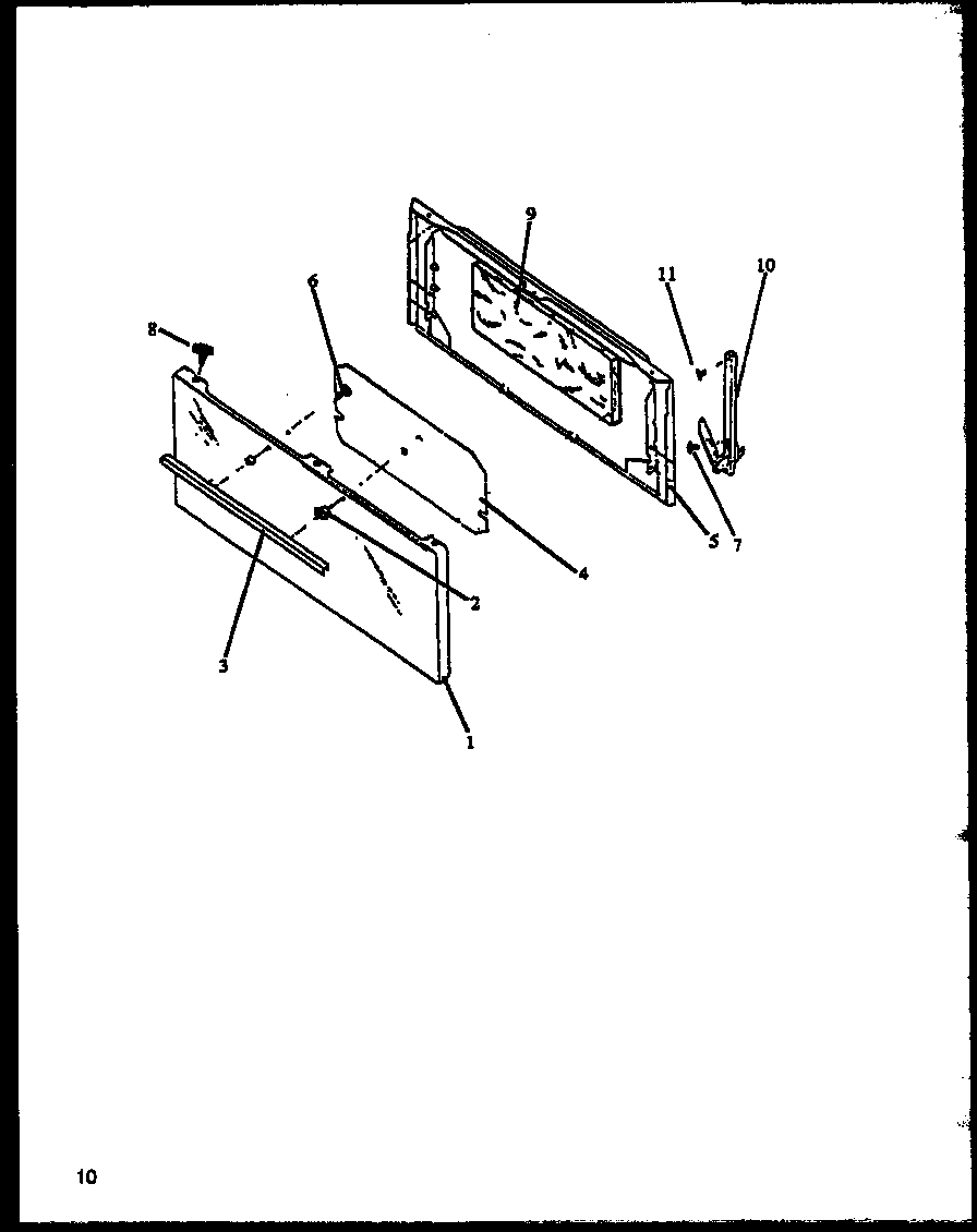 Caloric EBE22AA0CEH-P1142442NW panel diagram
