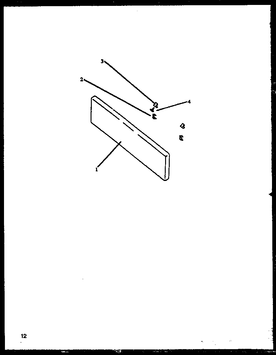 Caloric EBE22AA0CEH-P1142442NW door panel diagram