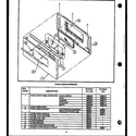 Caloric EHA315 oven door assembly w/window (eha312) (eha314) (eja312) (eja314) (eha394) (eja394) diagram