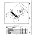 Caloric EHA315 backguard assembly (eha353) (eja367) diagram