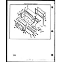 Caloric EHA315 upper oven cabinet assembly (eha394) (eja394) (eha395) (eja395) (eja397) diagram