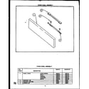 Caloric EHA315 fixed panel assembly (eha112) (eha312-op) diagram
