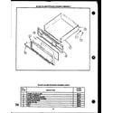 Caloric EHA315 black glass storage drawer assembly (eja367) (eja397) diagram