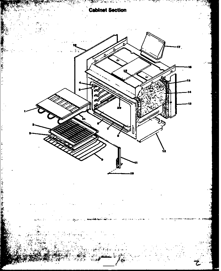 Modern Maid FCU128 main body diagram