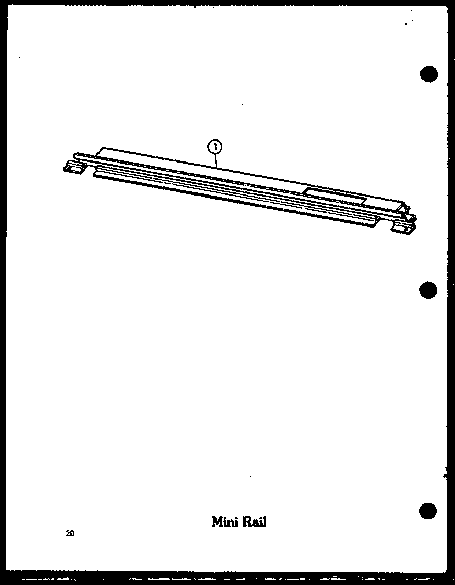 Amana ADMIC-P8592803S mini rail (admic/p8554805s) (admic/p8592801s) (admic/p8592803s) diagram