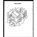Caloric EHS305 cabinet assembly diagram