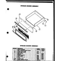 Caloric EHS305 storage drawer assembly diagram