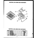 Caloric EHS305 electrical and lower oven components diagram