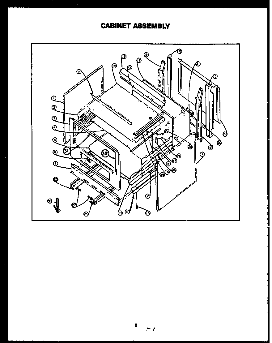 Modern Maid FEU208 main body diagram