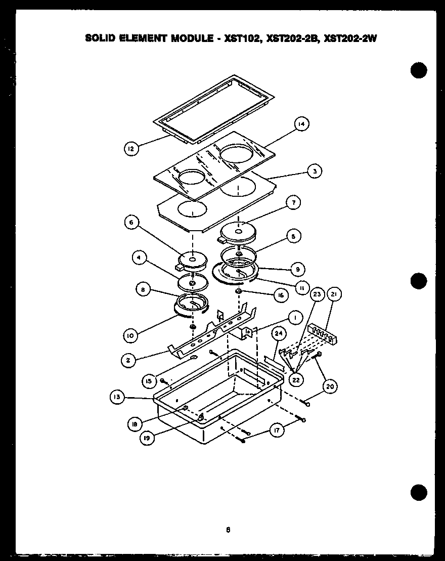 Modern Maid FDU185 solid element module diagram