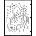 Modern Maid FDU185 lower oven cabinet assembly diagram