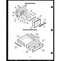 Modern Maid FDU185 oven door parts diagram