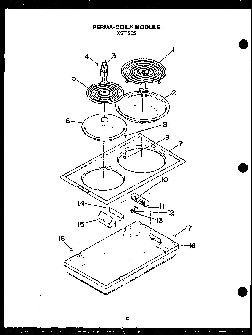 Modern Maid FDU275 perma-coil module sxt 305 diagram