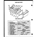 Caloric EHS342-OF oven door parts (ehs342-of) (ehs344-of) (ehs345-of) (ehs346-of) (ehs360-of) diagram