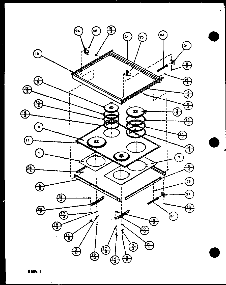 Amana ARE650/P8577205S module cooktop diagram