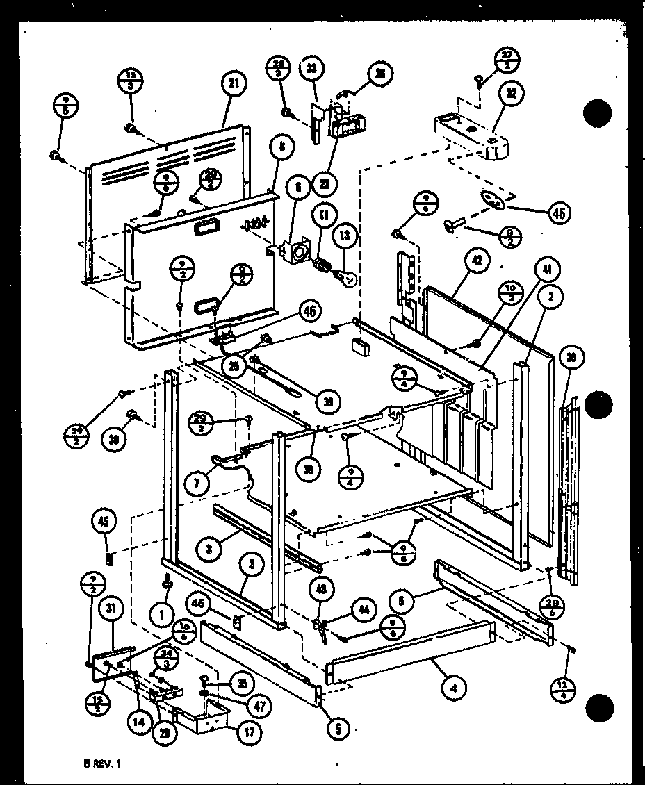 Amana ARE650/P8577205S oven cabinet diagram