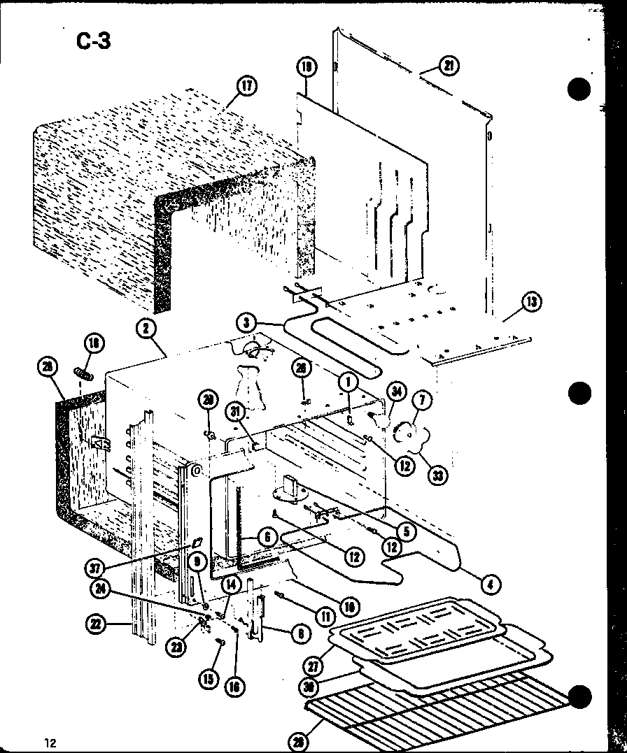Amana ARC-1008/P85122-13S main body diagram