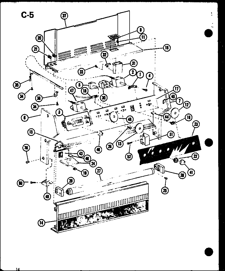 Amana ARC-1008/P85122-13S control panel diagram