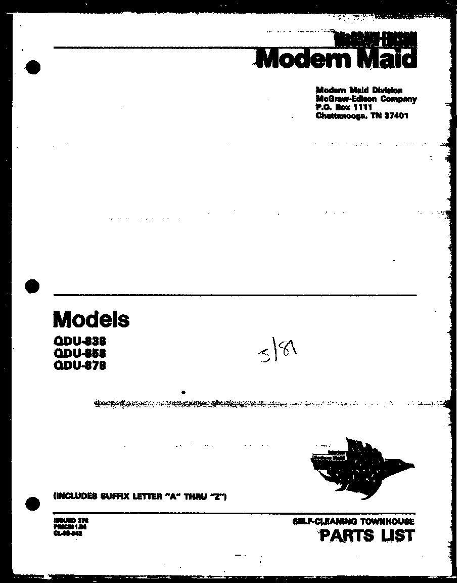 Modern Maid QDU-858B (qdu-838a) (qdu-858a) (qdu-878a) (qdu-838b) (qdu-858b) (qdu-878b) (qdu-838c) (qdu-858c) (qdu-838d) (qdu-858d) (qdu-858e) (qdu-838g) (qdu-858g) diagram