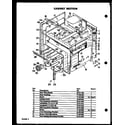 Modern Maid QDU-878 cabinet section (qdu-838) (qdu-858) (qdu-878) diagram