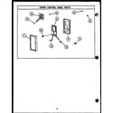 Caloric EHC394 upper control panel parts (ehc394) (ejc394) diagram